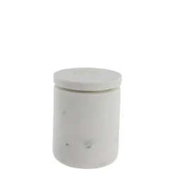 Lene Bjerre - Ellia krukke 9x9 cm. hvid marmor
