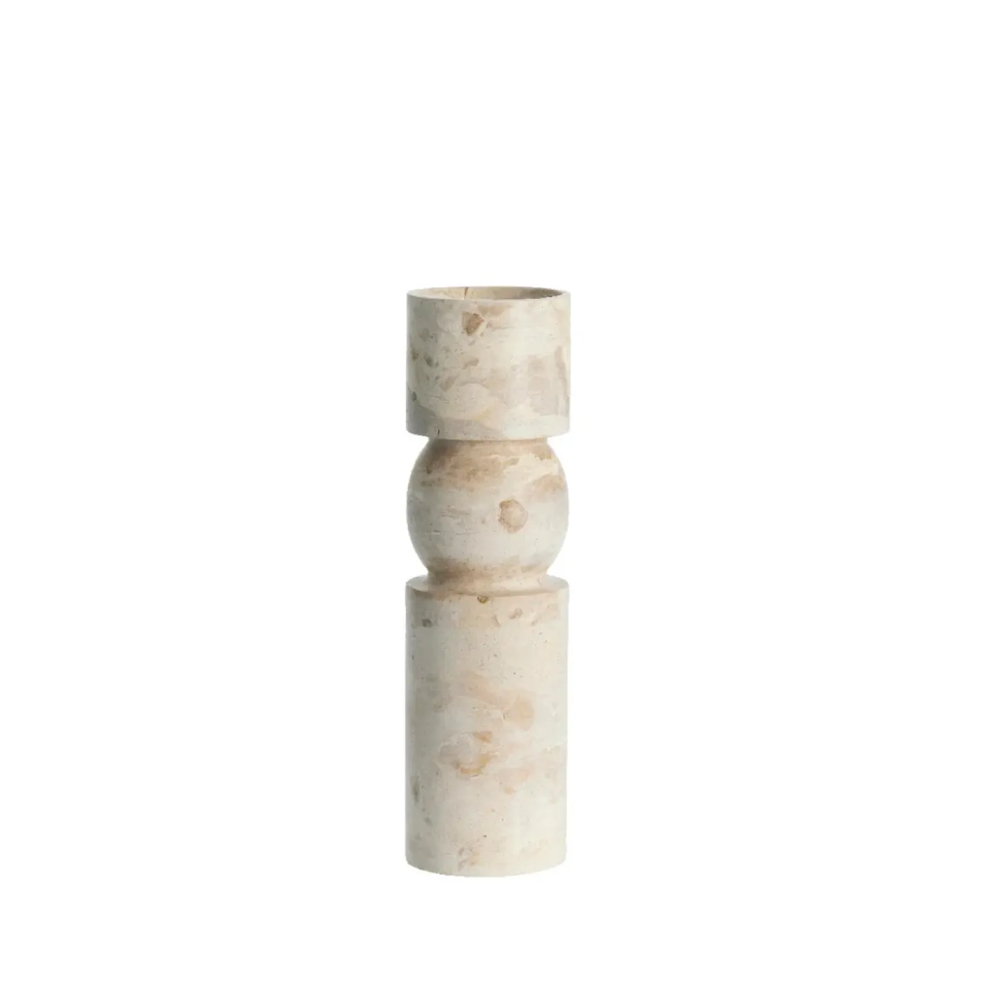 Lene Bjerre - Ellia Marmor lysestage H30 cm - Sand