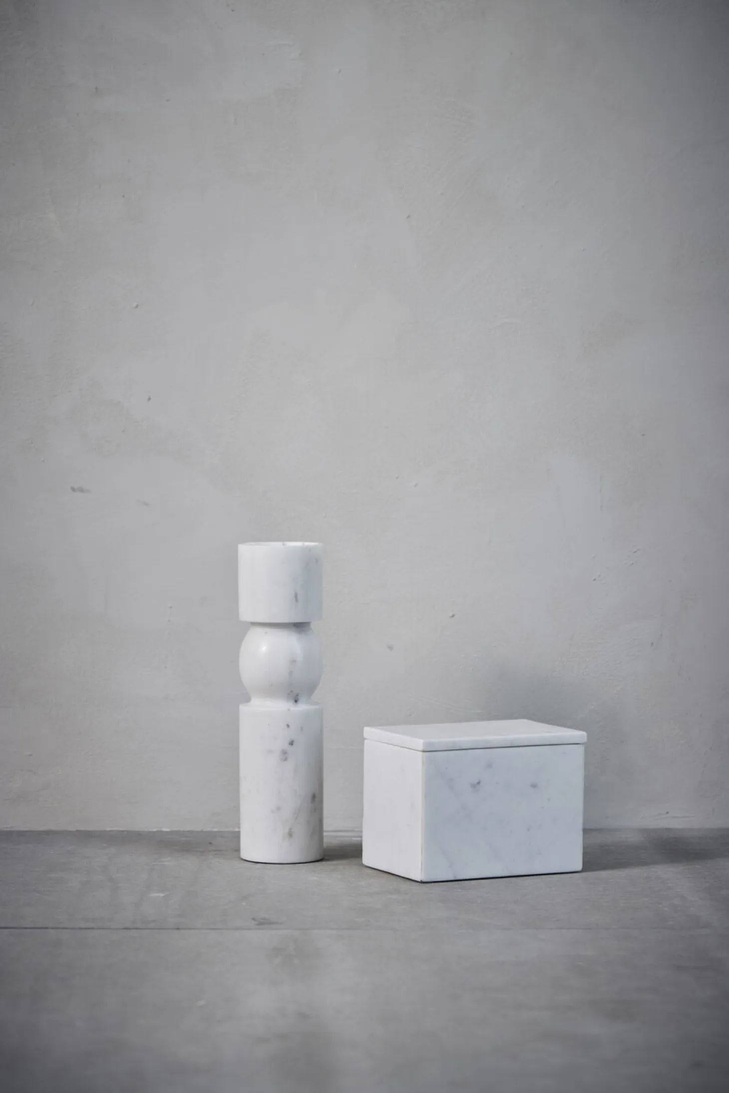 Lene Bjerre - Ellia æske H13 cm. Marmor