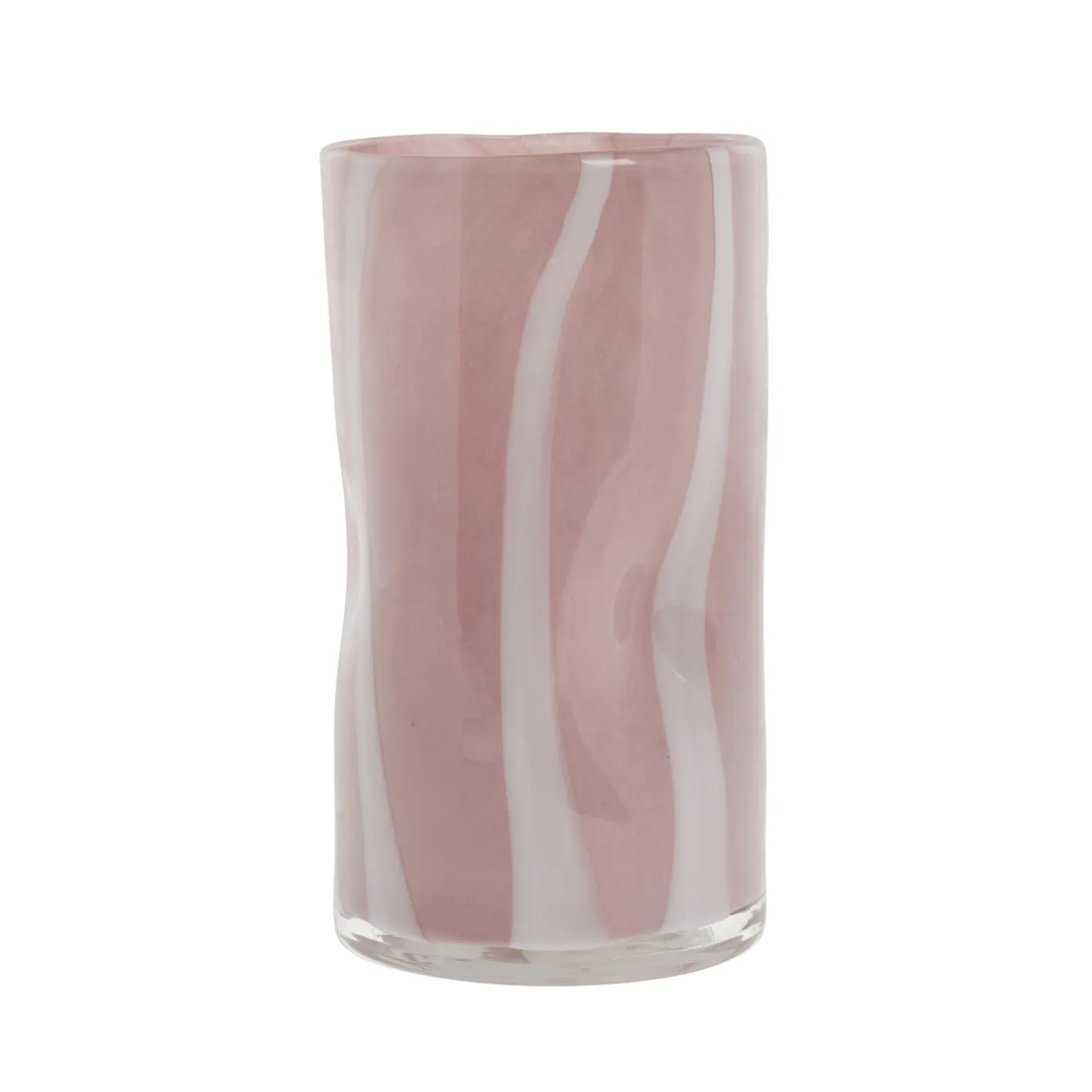 Lene Bjerre - Marelle glasvase 18 cm. lyserød lyserød