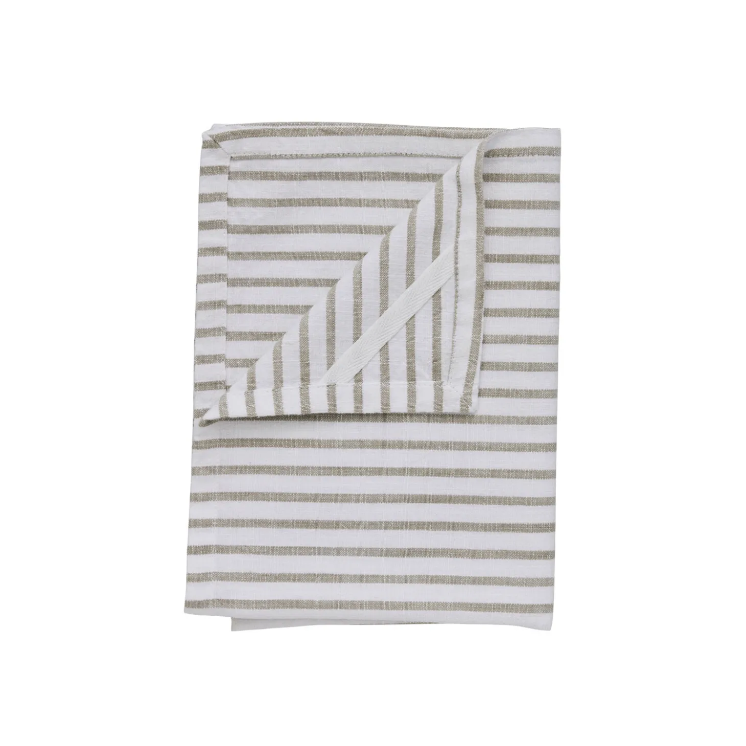 Lene Bjerre - Olivia viskestykke 70x50 cm. beige stribet