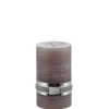 Lene Bjerre - Rustic bloklys støvet aubergine mellem