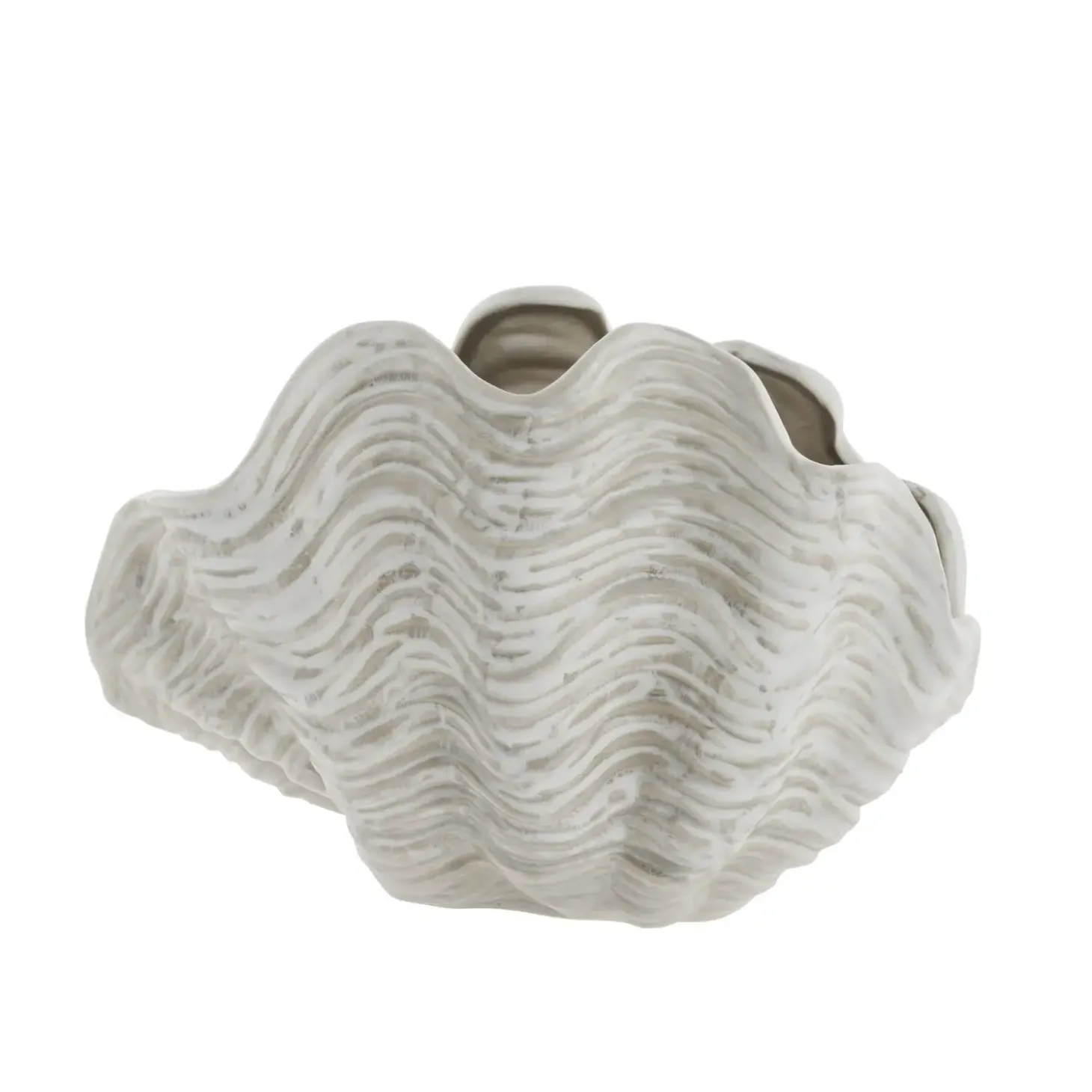 Lene Bjerre - Sheline musling vase 26x19,5 cm. sand