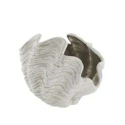 Lene Bjerre - Sheline musling vase 26x19,5 cm. sand