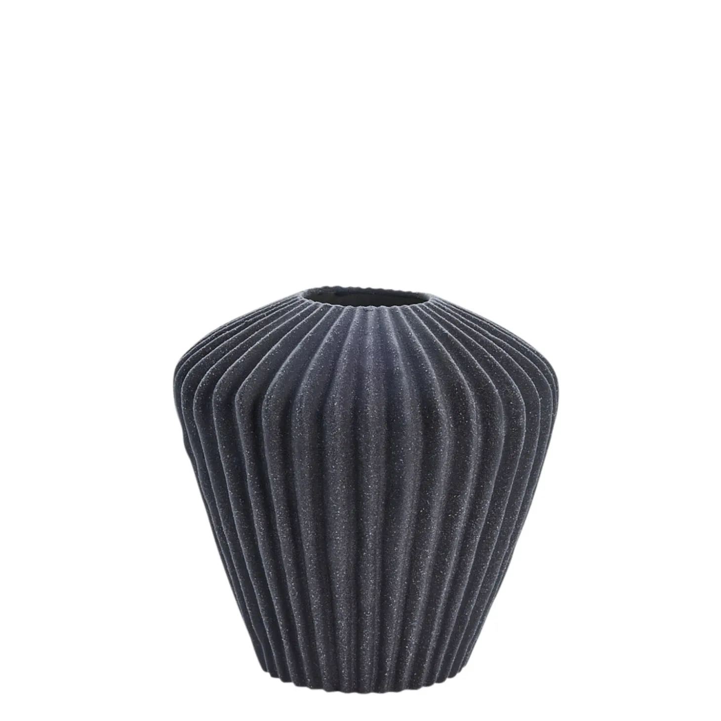 Lene Bjerre - Susia vase H16,5 cm. mørkegrå