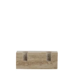 Lene Bjerre - Travina lysestage 6 cm. sand marmor