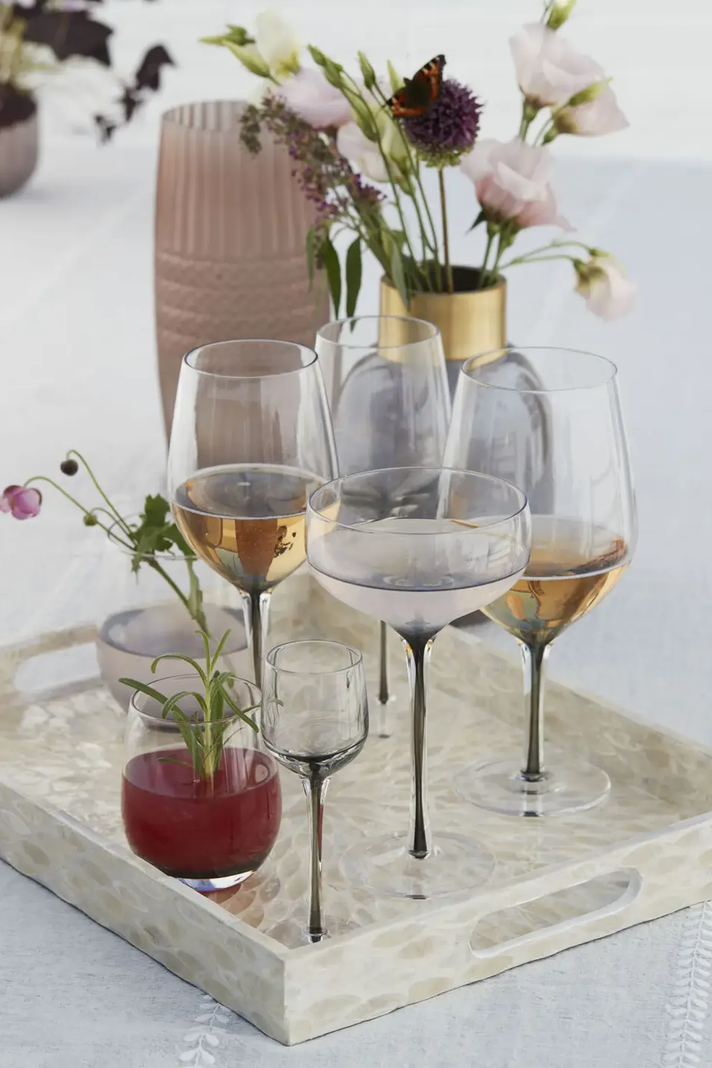 Lene Bjerre - Victorinne rødvinsglas 40 cl. røgfarvet