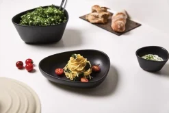 LindDNA - Curve Dyb tallerken - Deep Plate - 1 stk. - Sort