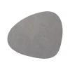 LindDNA - Dækkeserviet - Table mat curve - Hippo Antracite Grey - 37x44 cm