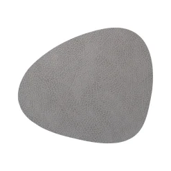LindDNA - Dækkeserviet - Table mat curve - Hippo Antracite Grey - 37x44 cm