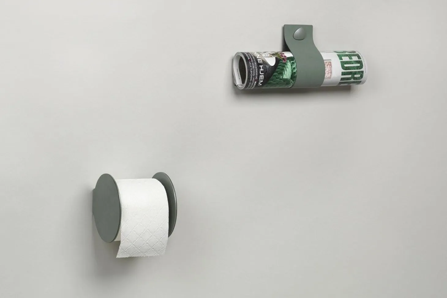 LindDNA - Toiletrulleholder - Nupo Black/ Alu Black
