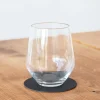 LindDNA ølbrik - Glass mat circle (black/nupo)