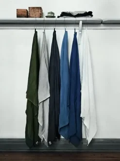 Lovely Linen - Badehåndklæde - Light Grey - 90x145 cm