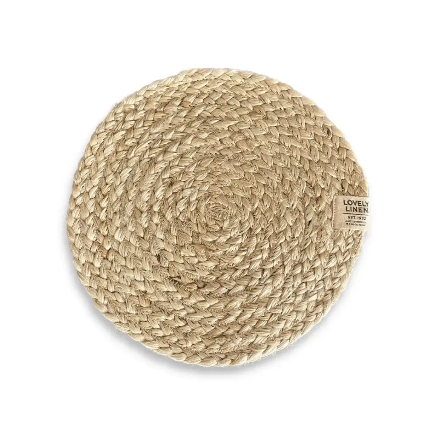 Lovely Linen - Dækkeserviet - Breezy - Flet - Ø40 cm