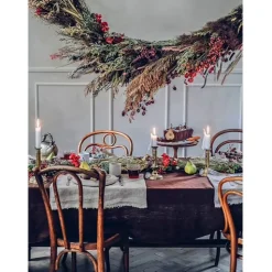 Lovely Linen - Dug - Chocolate - 145x300 cm