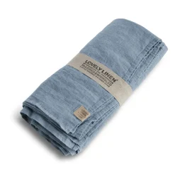Lovely Linen - Dug - Lovely - Dusty Blue/Blå - 145x250 cm