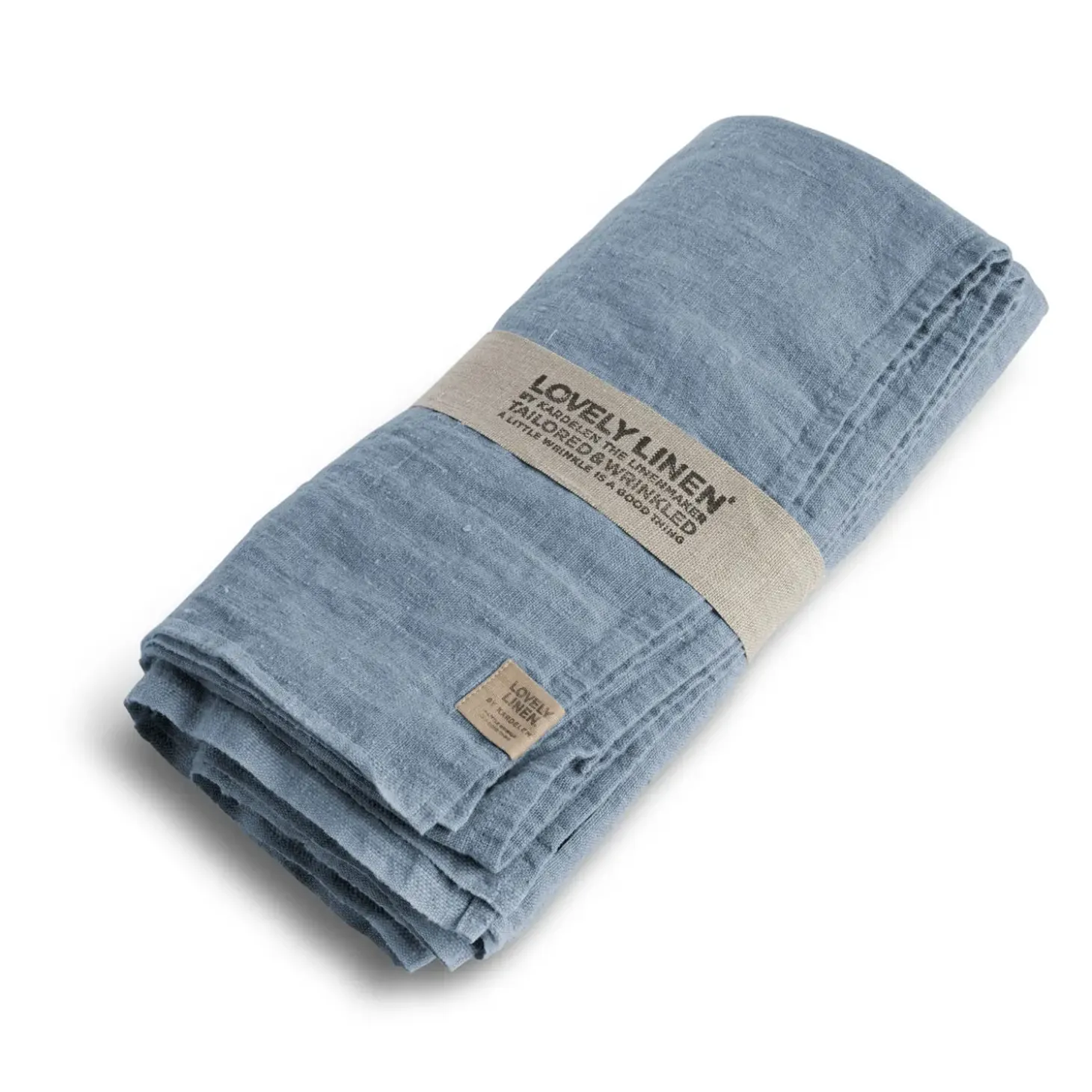 Lovely Linen - Dug - Lovely - Dusty Blue/Blå - 145x250 cm