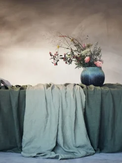 Lovely Linen - Dug - Lovely - Jeep/Grøn - 145x250 cm