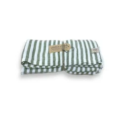 Lovely Linen - Dug - Misty - Edge - Jeep Green/Grøn - 145x300 cm