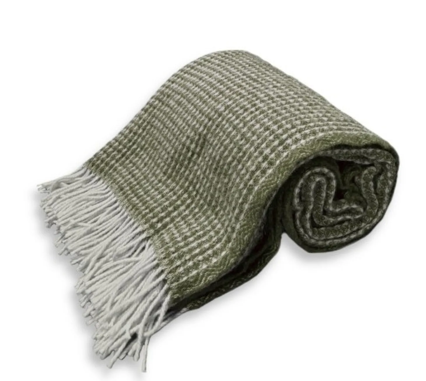 Lovely Linen - Plaid - Uld - Grøn - 130x170 cm