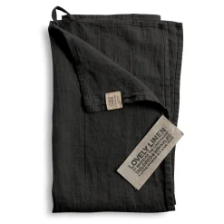 Lovely Linen - Viskestykke - Dark Grey/Mørkegrå