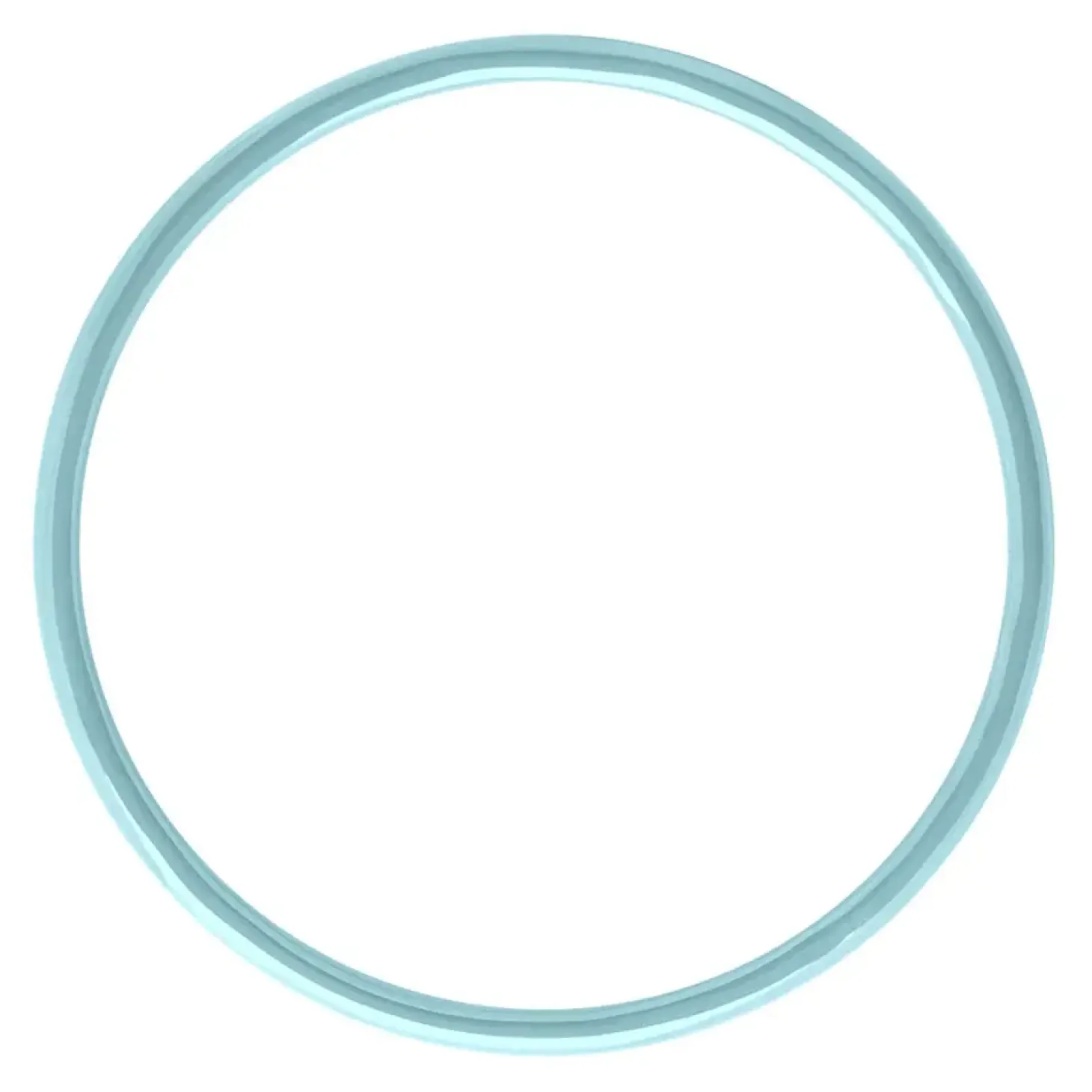 LULU Copenhagen - Armbånd - Color Bangle - Light Blue / Lyseblå - Ø 6,5 cm