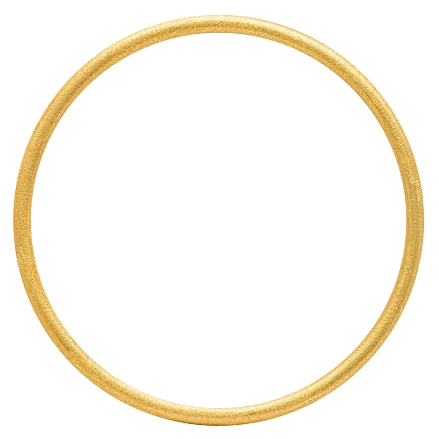 LULU Copenhagen - Armbånd - Color Bangle - Brushed Gold / "Guld" - Ø 6,5 cm