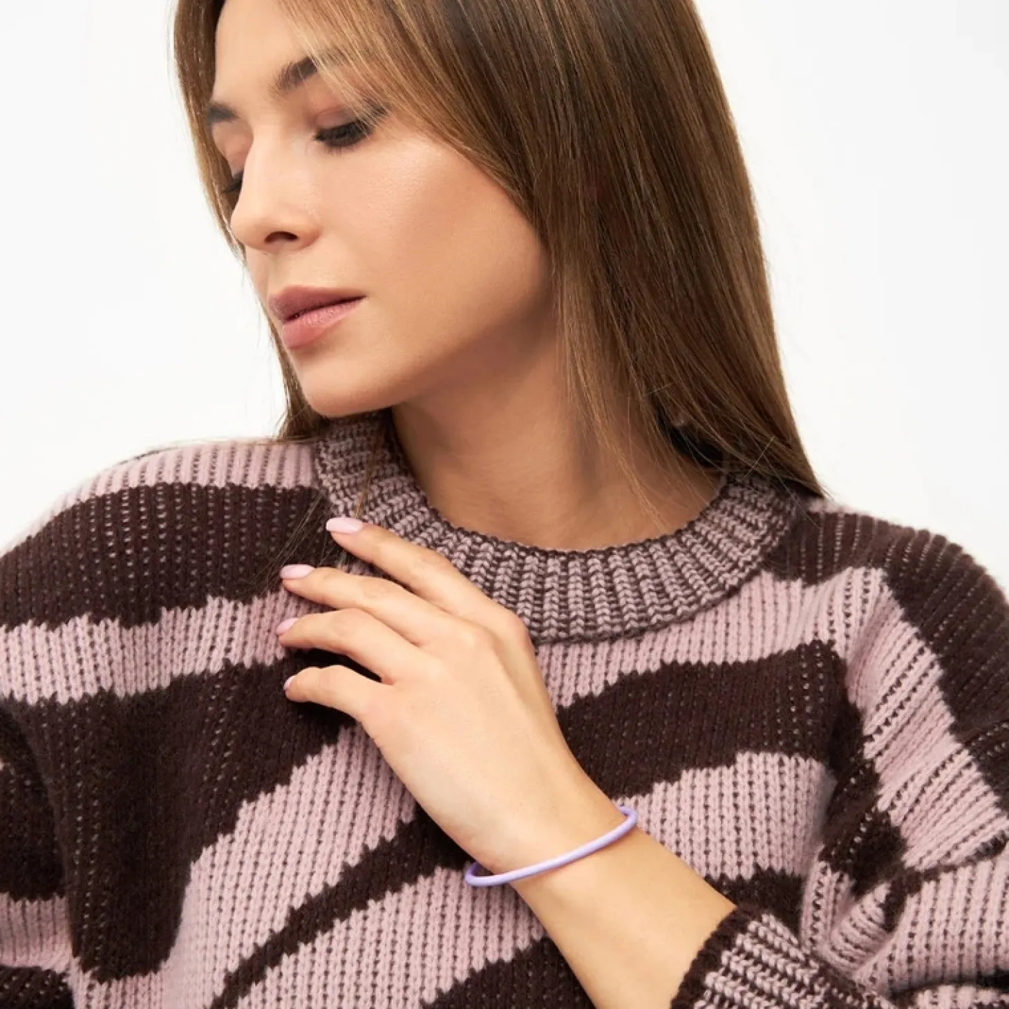 LULU Copenhagen - Armbånd - Color Bangle - Lilla - Ø 6,5 cm