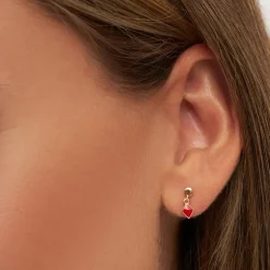 LULU Copenhagen - Confetti dangling - Passion red (1 stk.)