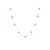 LULU Copenhagen - Halskæde - Love U - Sølv/Light Green