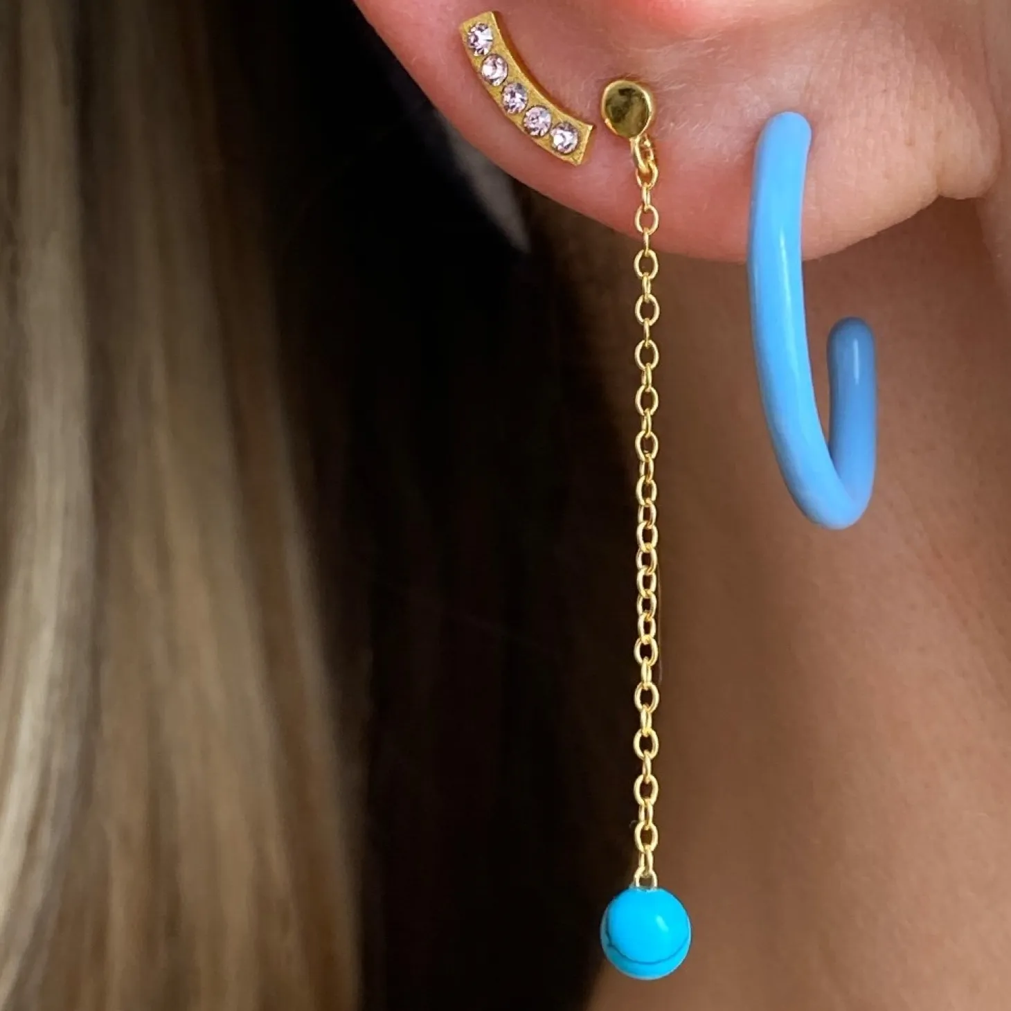 LULU Copenhagen - Happy Ørering, Champagne (1 stk.)