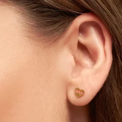 LULU Copenhagen - Heart mom - Pink (1 stk.) - Guld