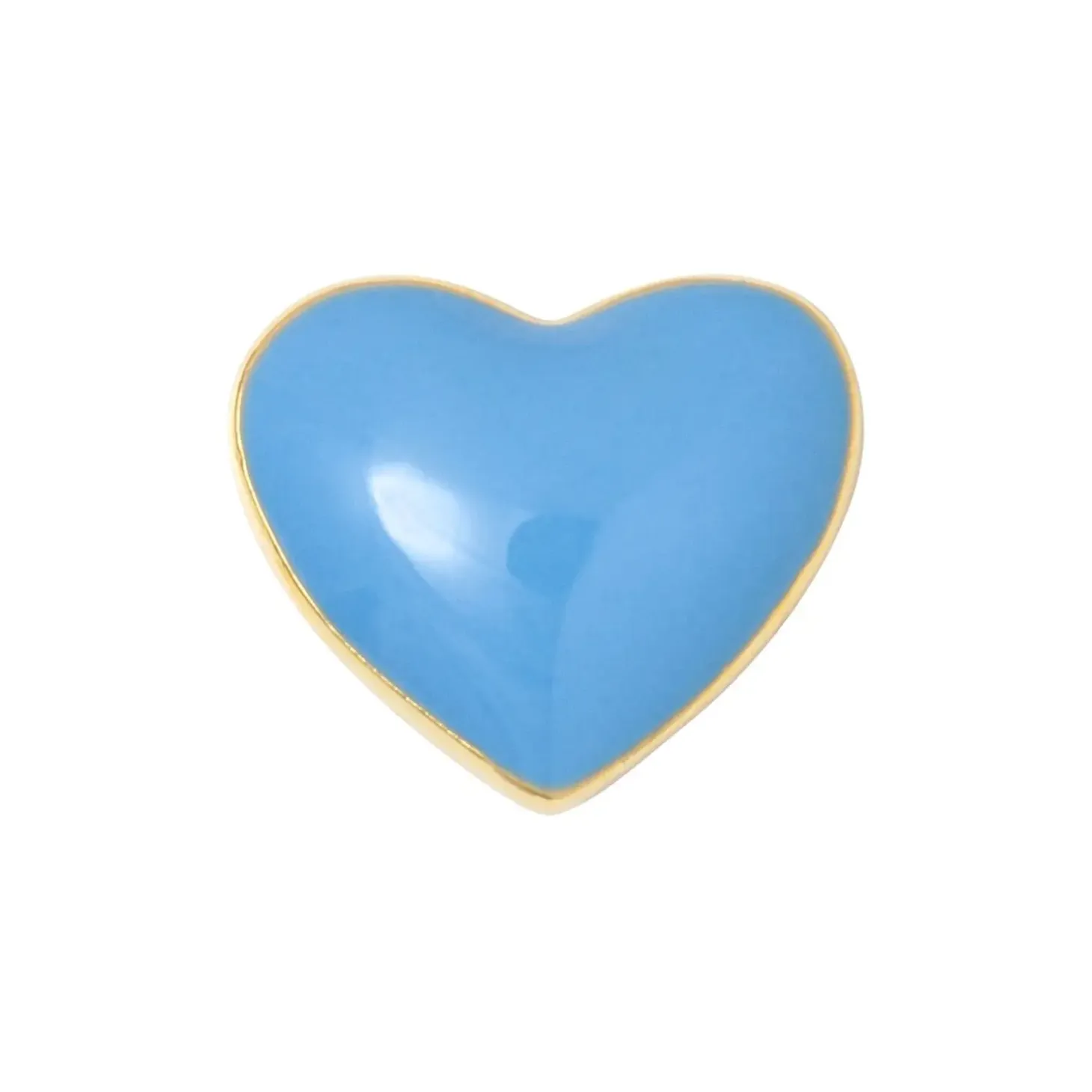 LULU Copenhagen - Love U Ørering, Light Blue (1 stk.)