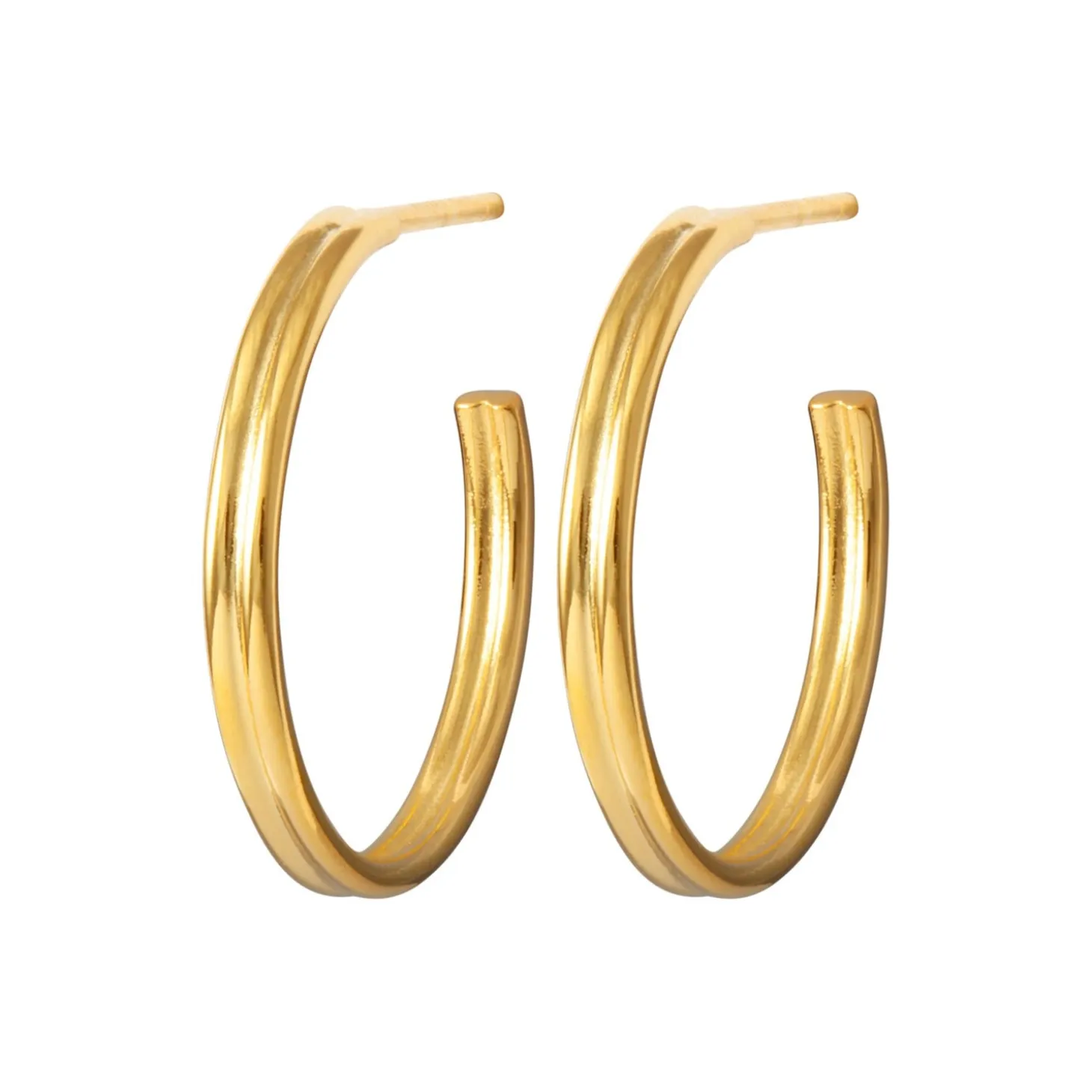 LULU Copenhagen - Medium Hoops (1 sæt)