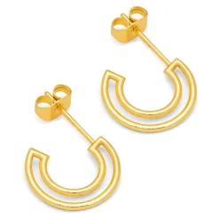 LULU Copenhagen - Øreringe - Shape Hoops - 1 sæt