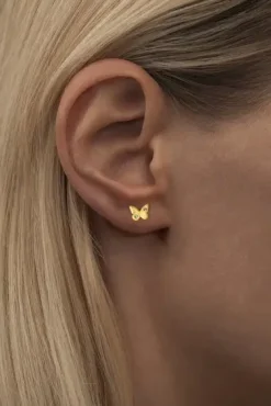 LULU Copenhagen - Ørestik - Butterfly - Guld