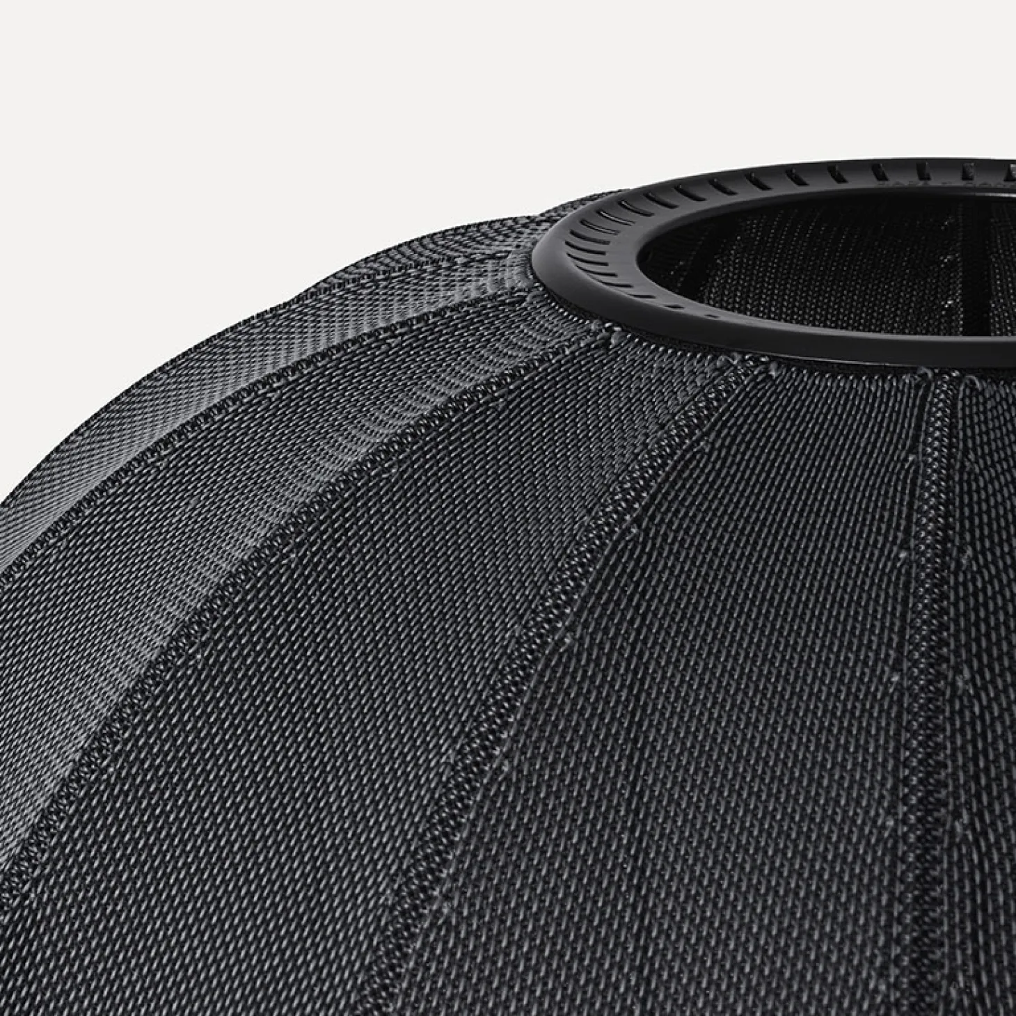Made By Hand - Gulvlampe - Knit-Wit 45 Round Floor High - Black