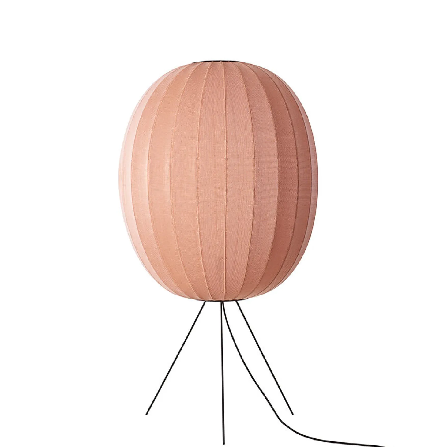 Made By Hand - Gulvlampe - Knit-Wit 65 High Oval Floor Medium - Coral