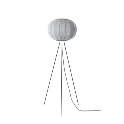 Made By Hand - Gulvlampe - Knit-Wit 45 Round Floor High - Silver