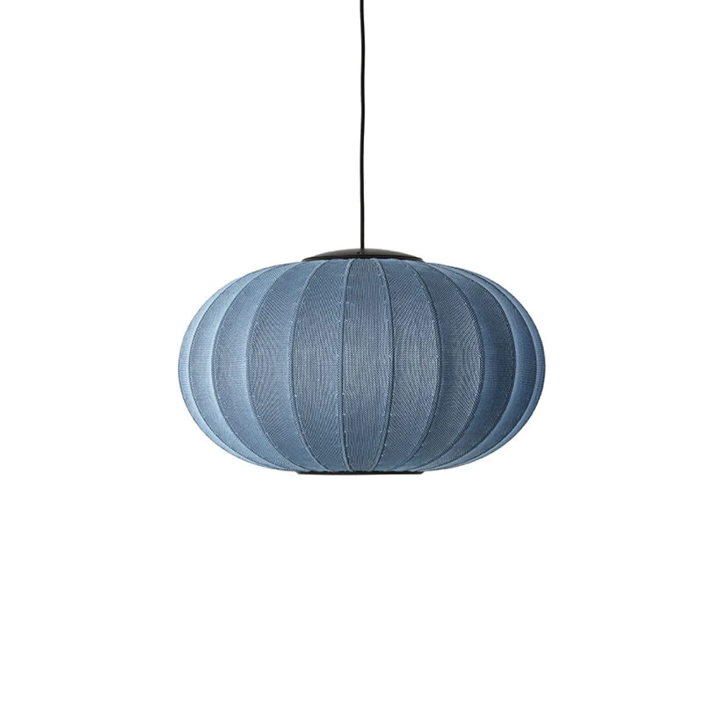 Made By Hand - Loftlampe - Knit-Wit 57 Oval Pendant LED - Blue Stone