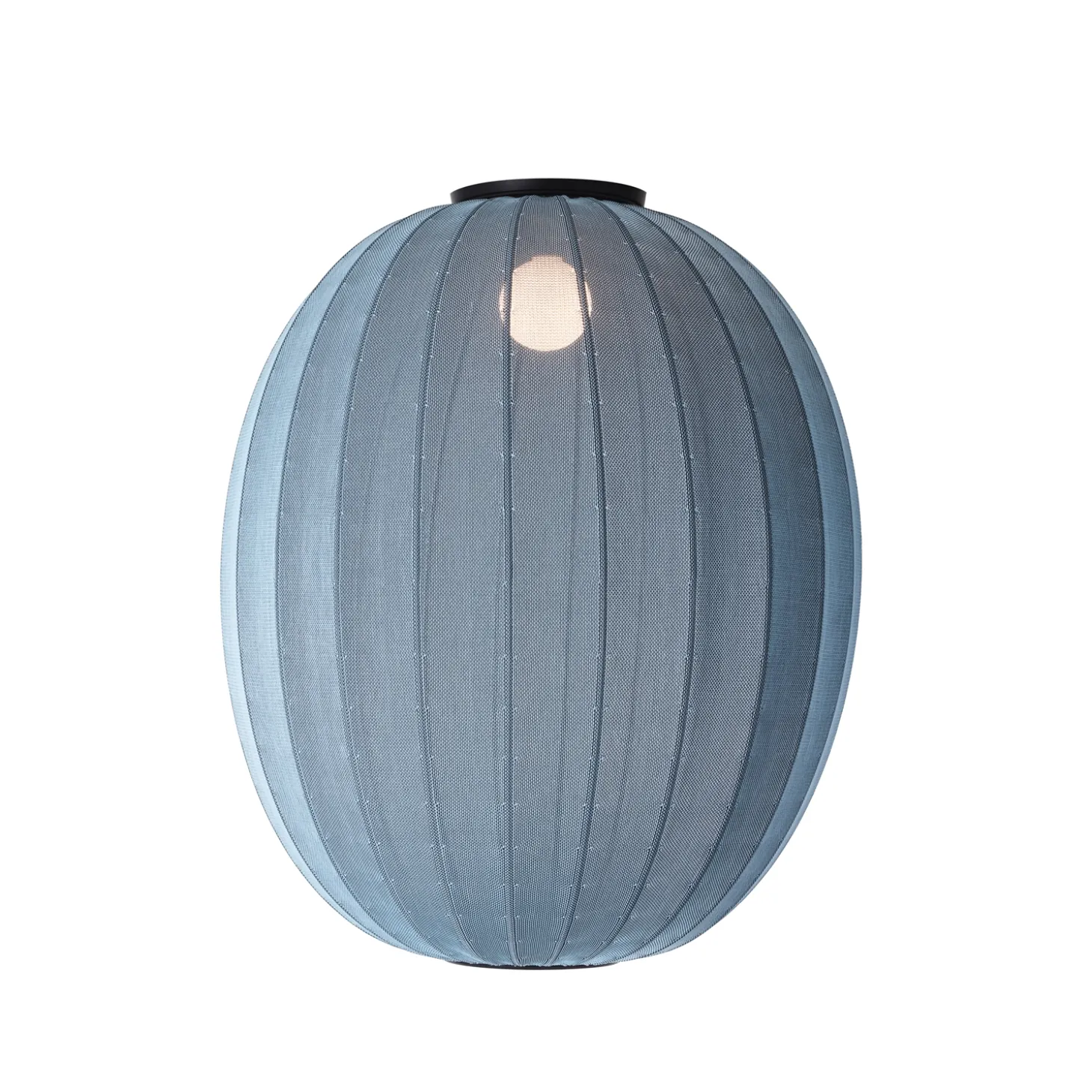 Made By Hand - Loftlampe - Knit-Wit 65 High Oval Ceiling - Blue Stone