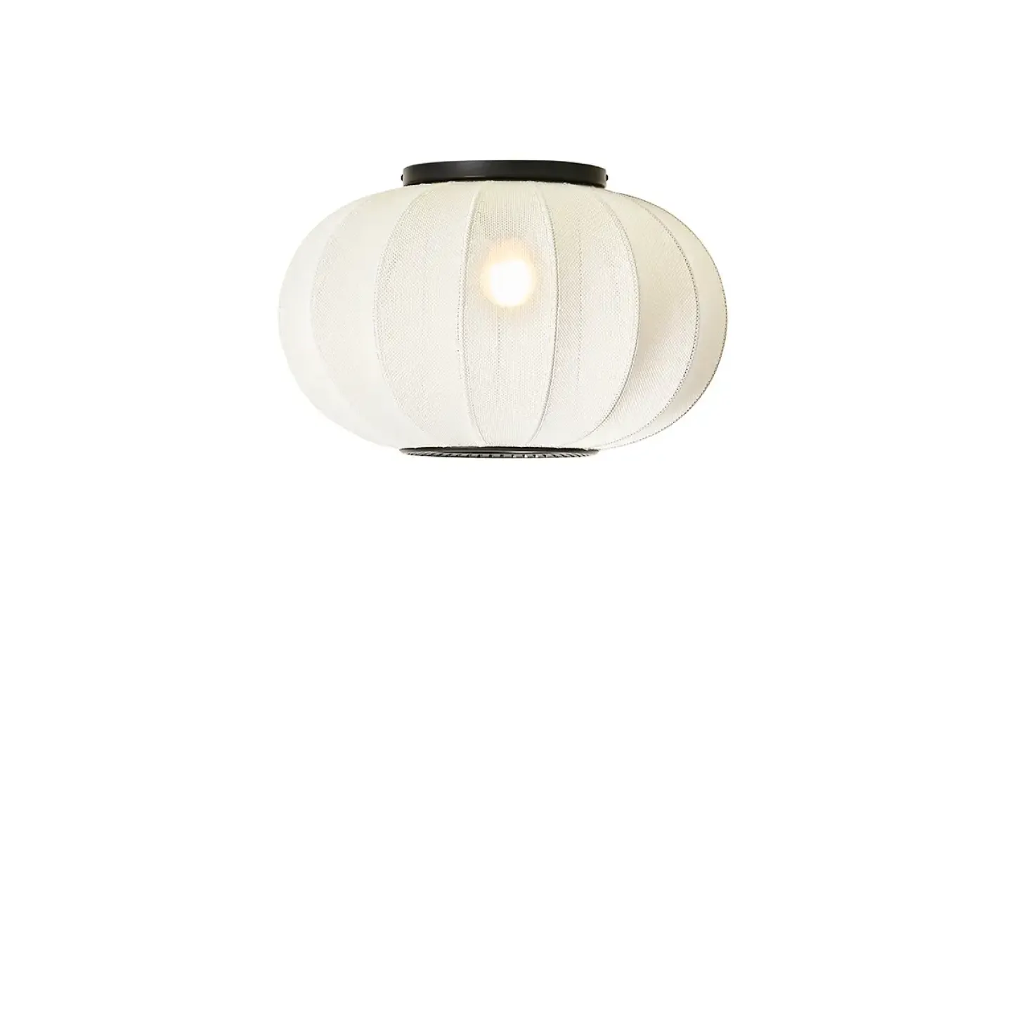 Made By Hand - Loftlampe/Væglampe - Knit-Wit 45 Oval - Pearl White