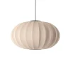 Made By Hand - Pendel - Knit-Wit 76 Oval Pendant LED - Sand Stone