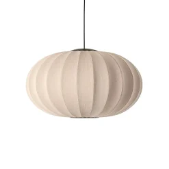 Made By Hand - Pendel - Knit-Wit 76 Oval Pendant LED - Sand Stone