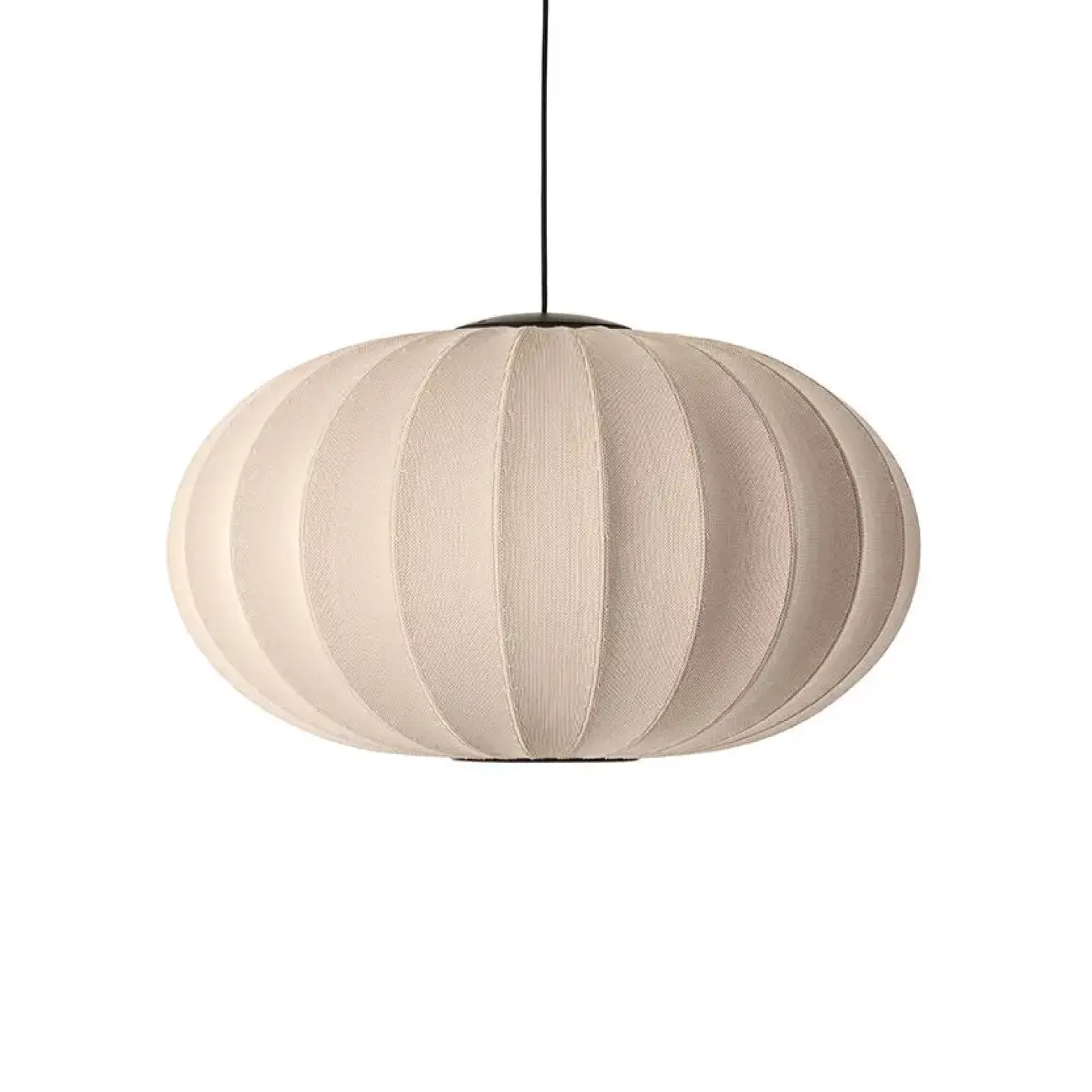Made By Hand - Pendel - Knit-Wit 76 Oval Pendant LED - Sand Stone