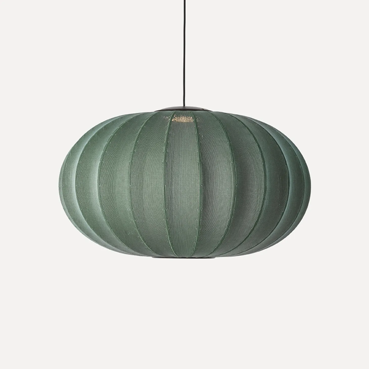 Made By Hand - Pendel - Knit-Wit 76 Oval Pendant LED - Tweed Green