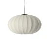 Made By Hand - Pendel - Knit-Wit 76 Oval Pendant LED - Pearl White