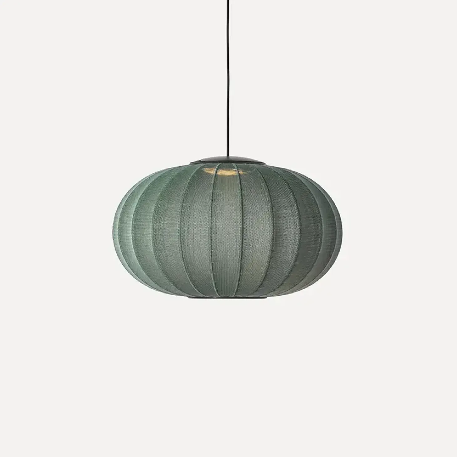 Made By Hand - Pendel - Knit-Wit 57 Oval Pendant LED - Tweed Green