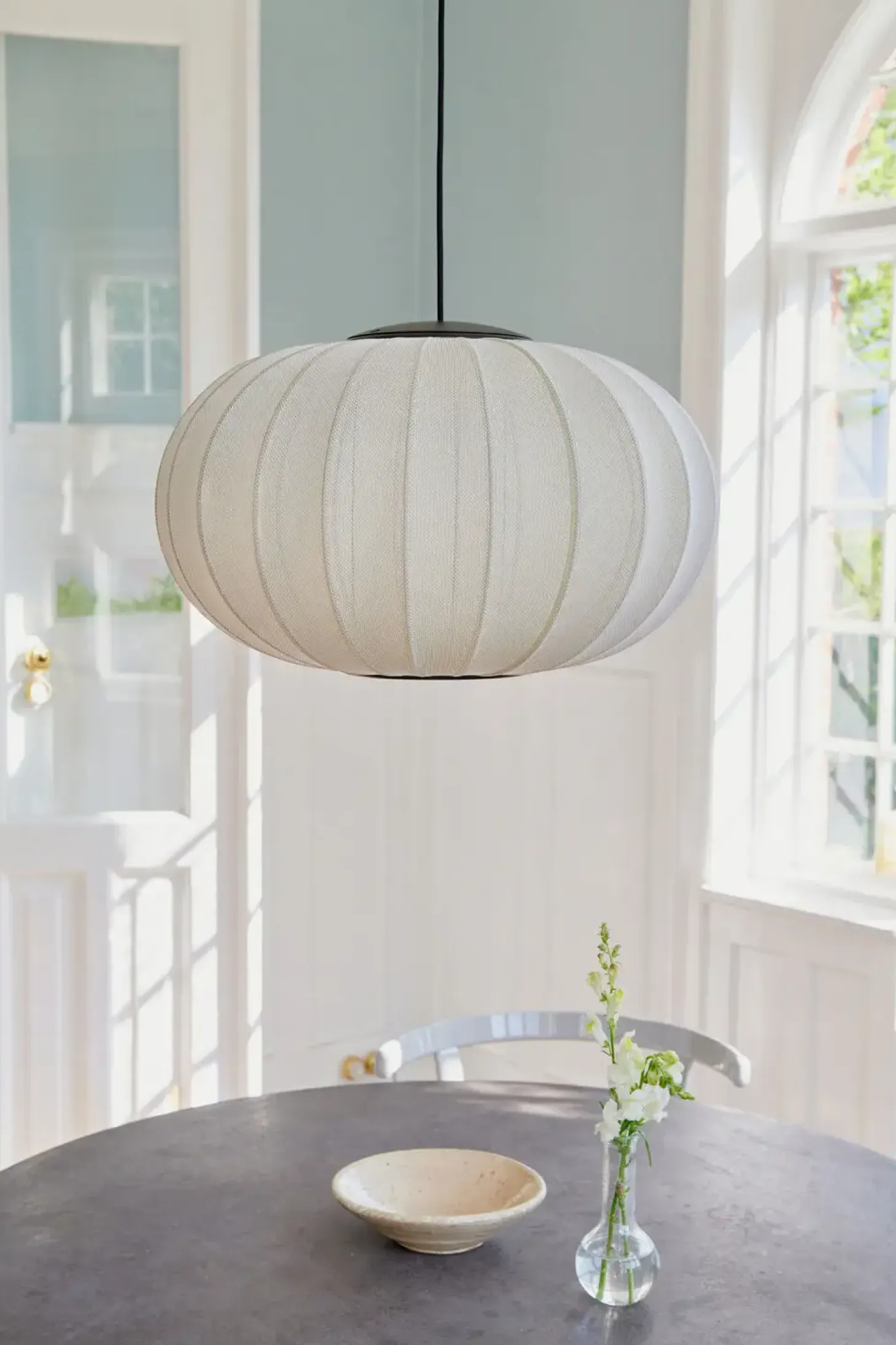 Made By Hand - Pendel - Knit-Wit 57 Oval Pendant LED - Pearl White