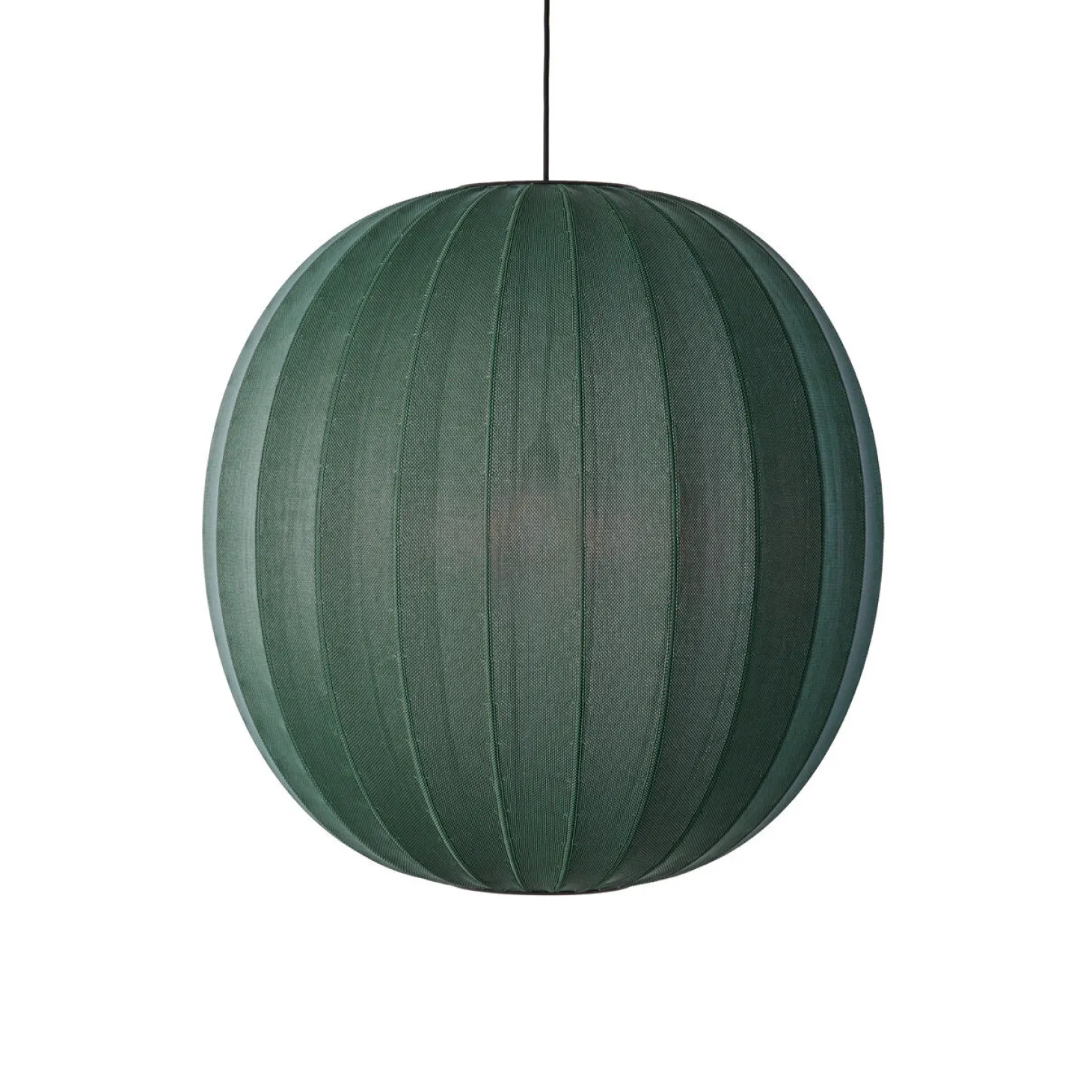 Made By Hand - Pendellampe - Knit-Wit 75 Round Pendant - Tweed Green